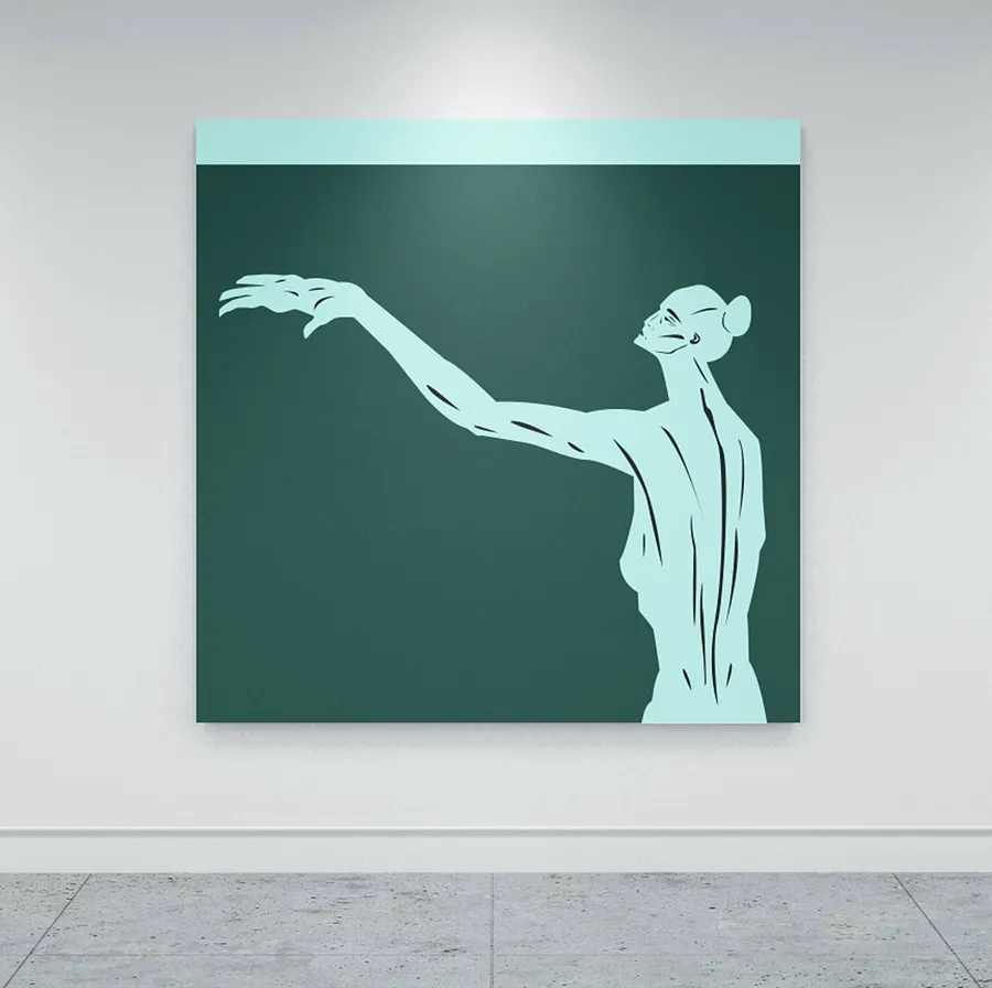 Image of Universe in Your Hands by ARTUR SOLETSKYI, size: 150 × 150 cm, made of Canvas, Painting medium, part of the 2024 series, priced at $3030
